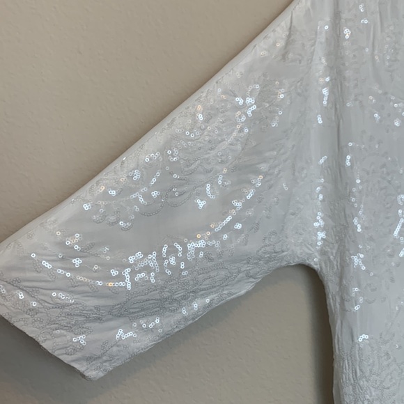 Zara white sequined tunic dress - Picture 9 of 12